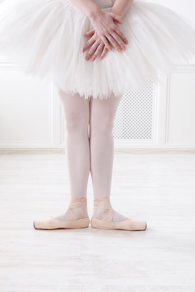 Bailarina Ballet Primera Posición Zapatillas Puntas Ballet Piernas