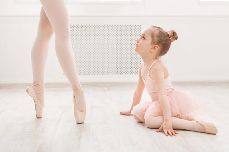ballet releve movimiento niña